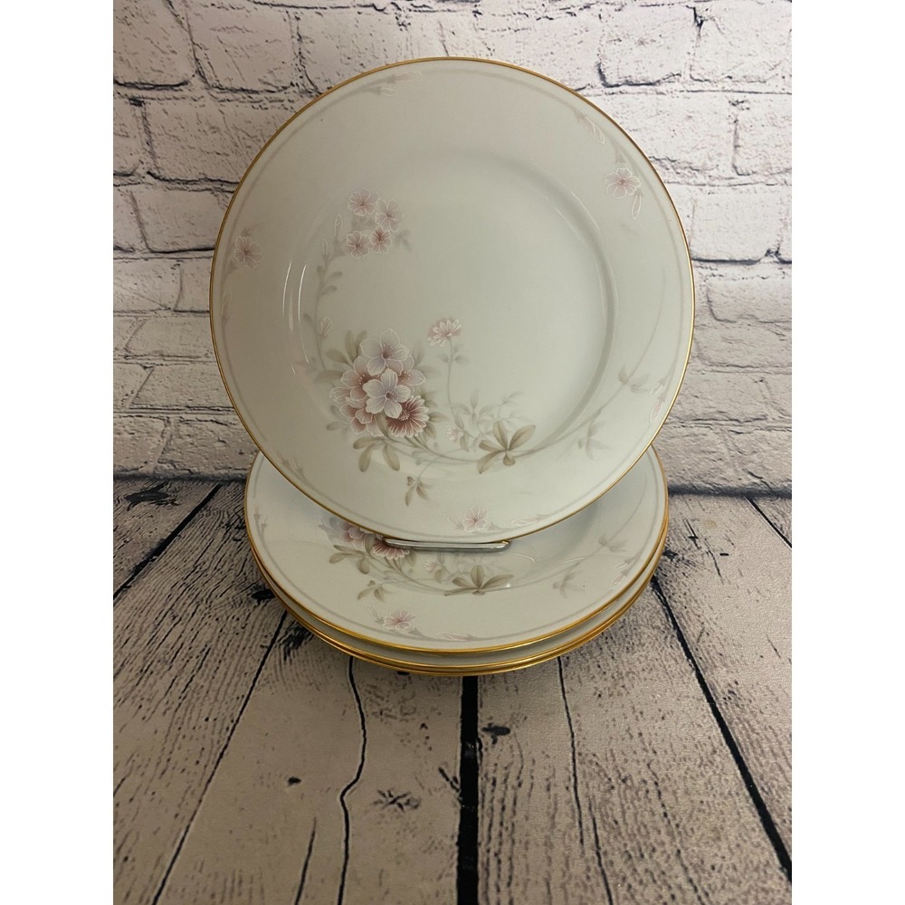 Vintage Legendary By Noritake Shrewsbury 3490 Set‎ of 4 Salad Plates 8" Floral